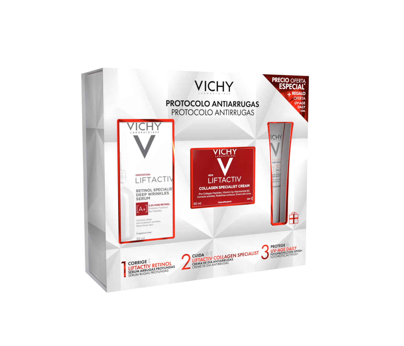Imagen de VICHY PROTOCOLO ANTIARRUGAS LIFTACTIV SERUM+CREMA DIA