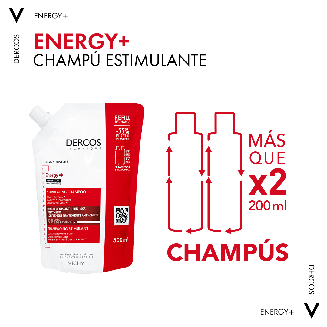 Imagen de DERCOS CHAMPU AMINEXIL ESTIMULANTE 500ML RECARGA