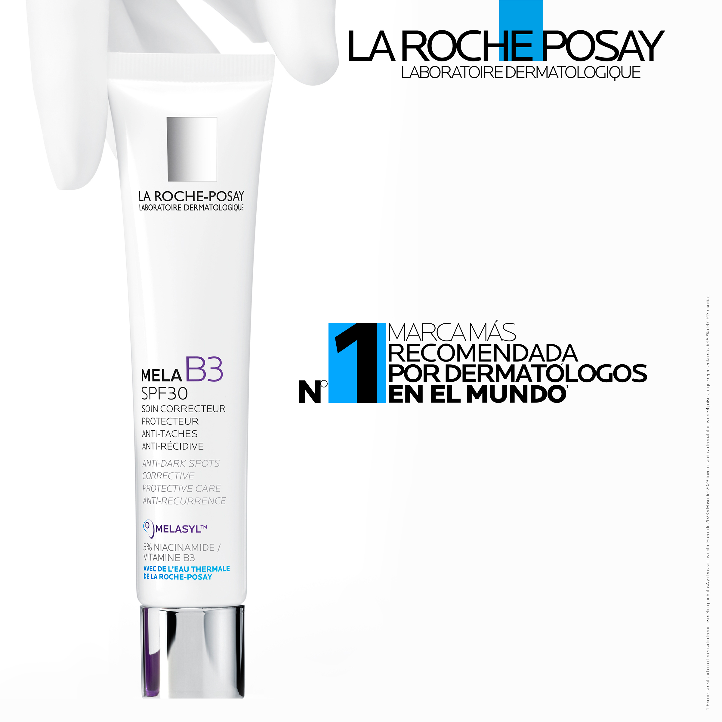 Imagen de MELA B3 SPF30 CREMA DIA ROCHE POSAY 40 ML