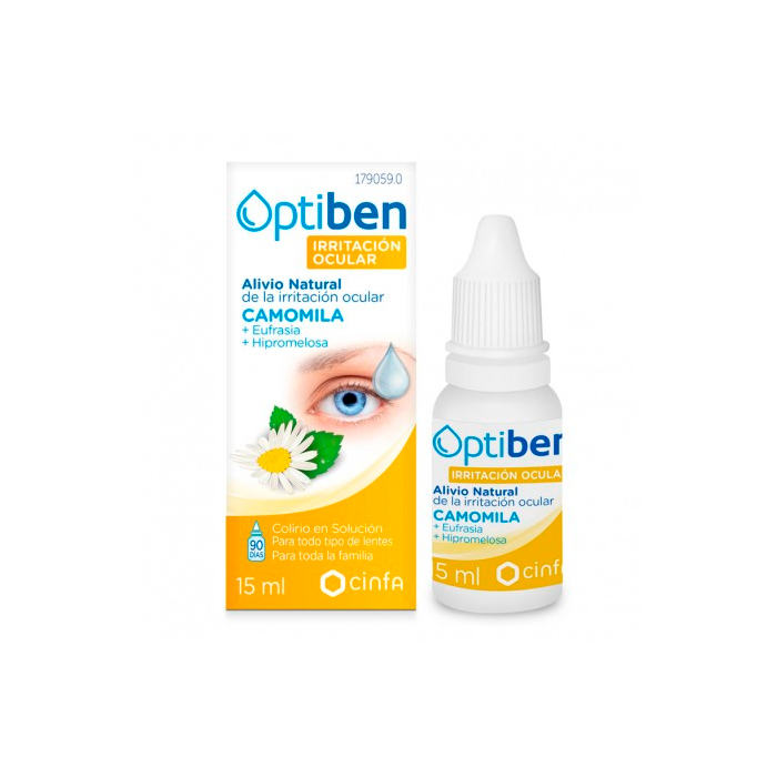 Imagen de OPTIBEN OJOS IRRITADOS FRASCO 15 ML.