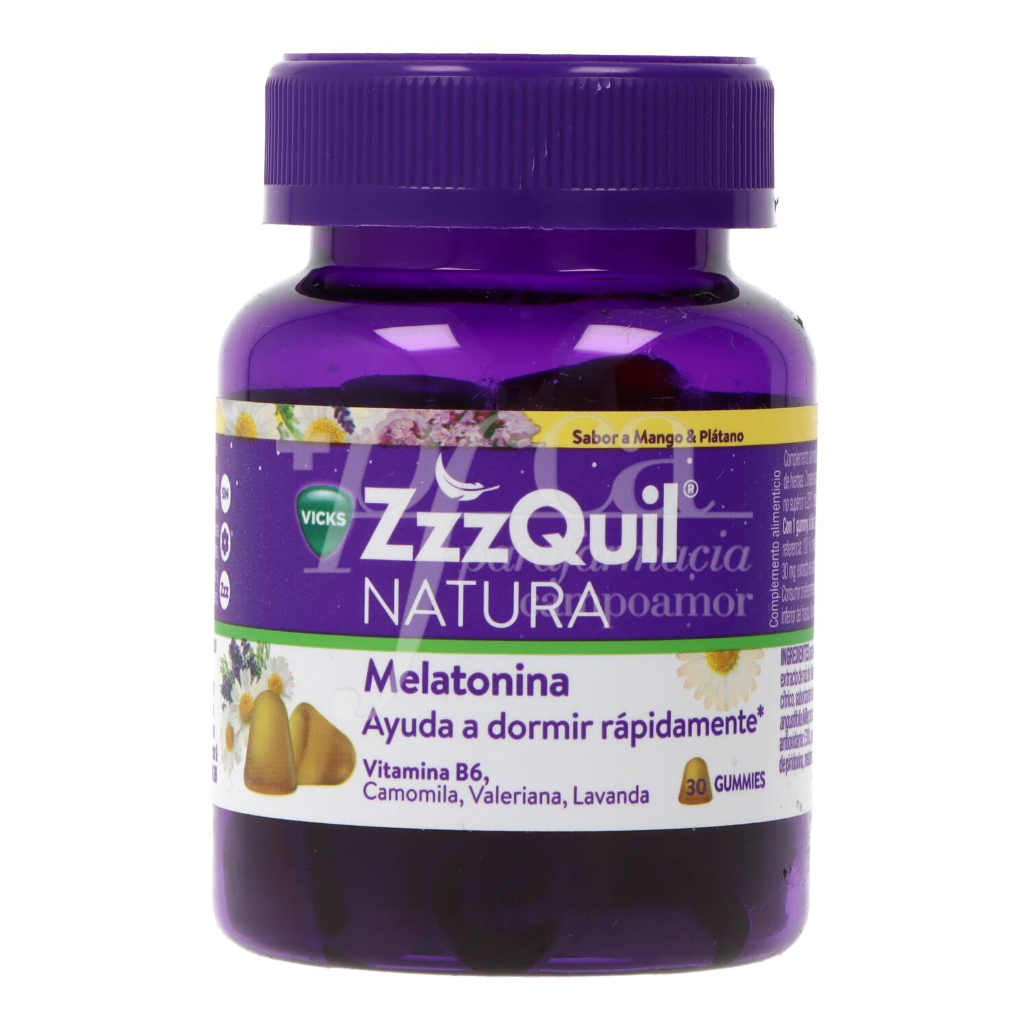 Imagen de ZZZQUIL MELATONINA MANGO PLATANO 30GOM