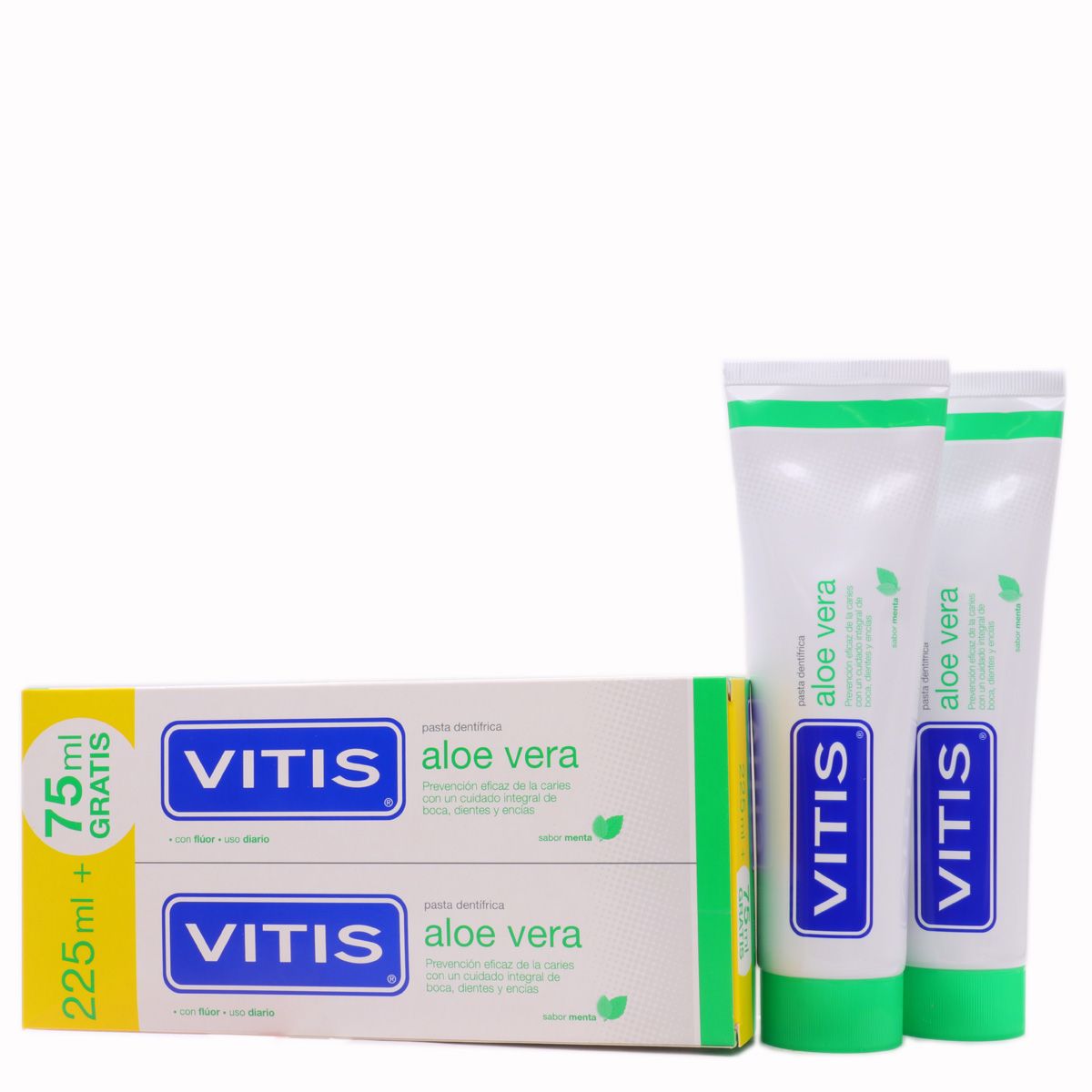 Imagen de VITIS PASTA ALOE VERA DUPLO 150 ML X 2