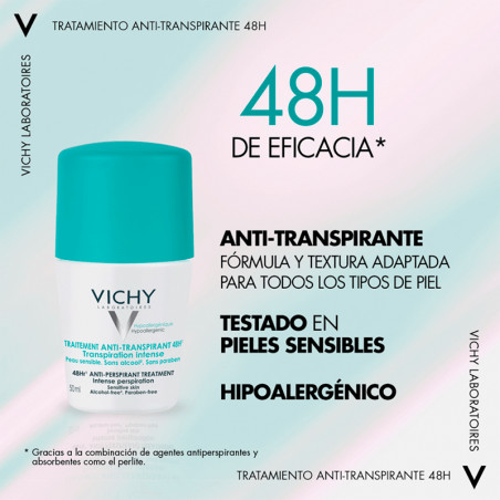 Imagen de VICHY DESODORANTE BOLA 48 H. 50 ML.