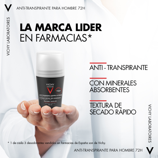 Imagen de VICHY HOMME DESOD. BOLA ANTI TRANSP 50ML