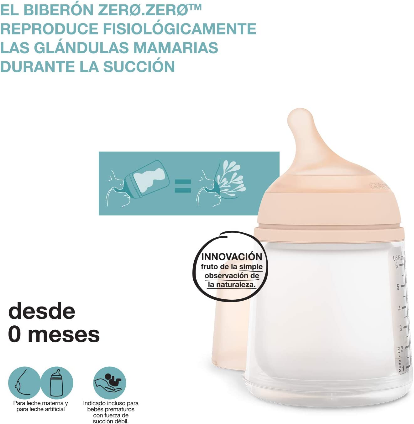 Imagen de BIBERON SUAVINEX ANTICOL.MIXTA 180 ML.