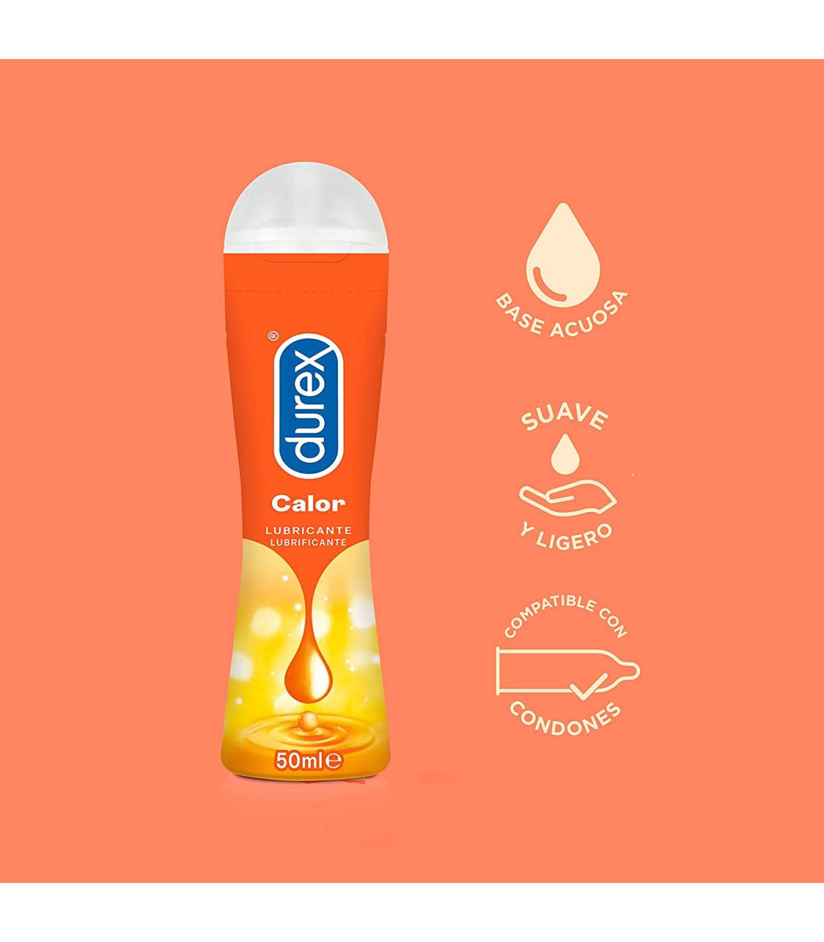 Imagen de DUREX PLAY LUBRICANTE EFECT. CALOR 50 ML