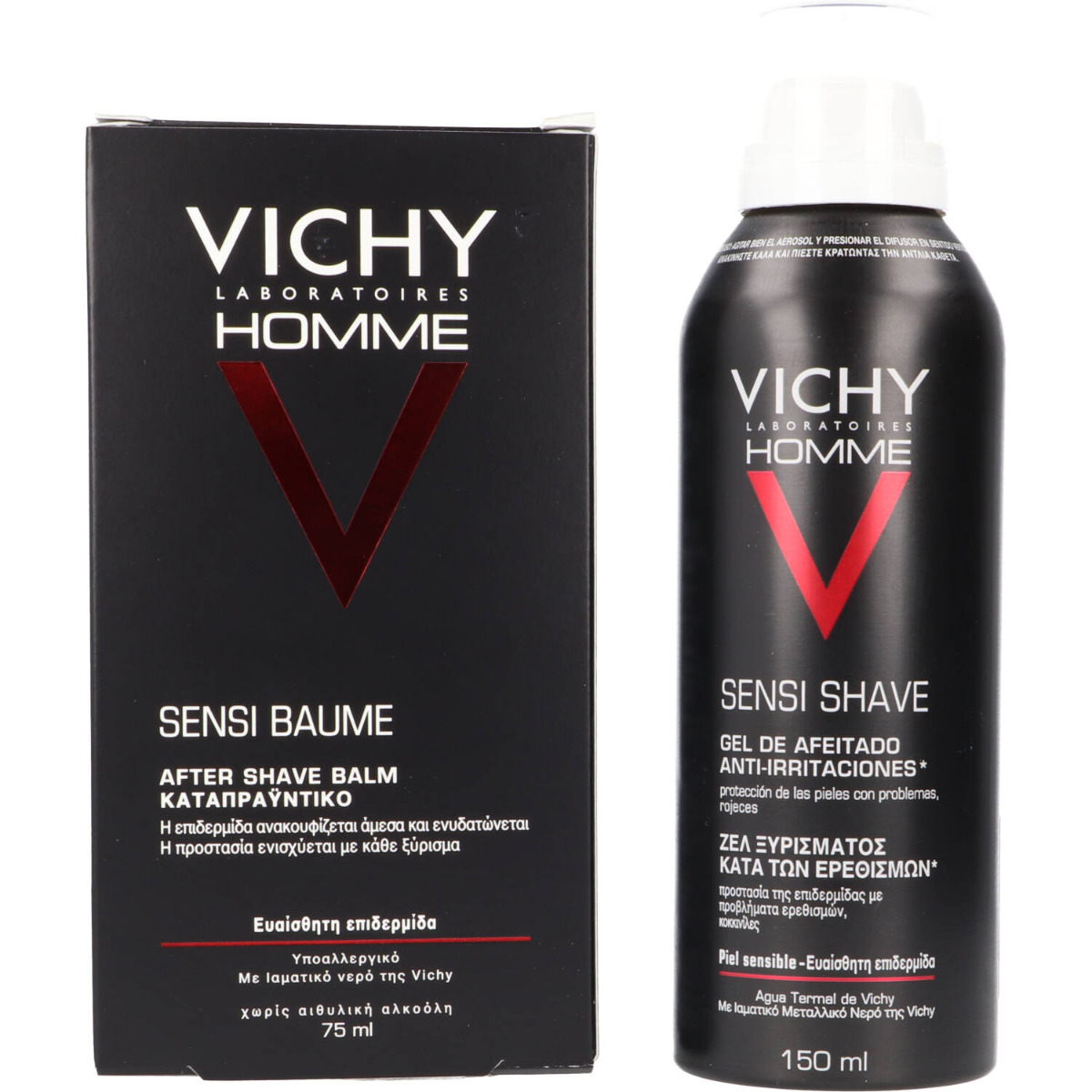 Imagen de VICHY HOMME RUTINA AFEITADO SENSI BAUME+GEL AFEITADO