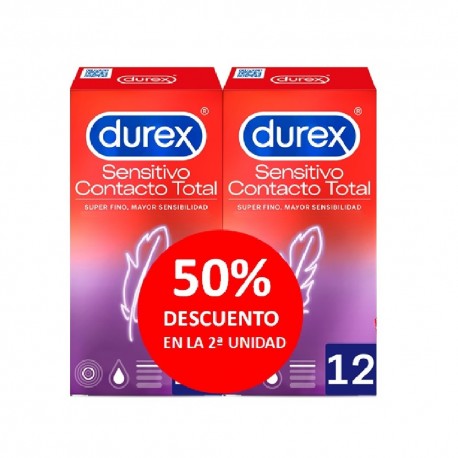 Imagen de DUREX PRESERVA DUPLO CONT TOTAL 12U