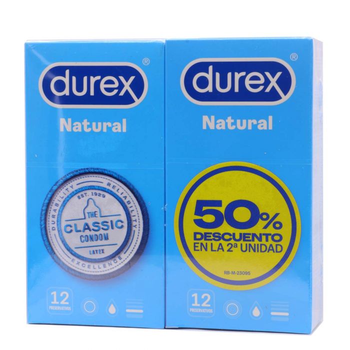 Imagen de DUREX PRESERVA DUPLO NATURAL PLUS 12 U