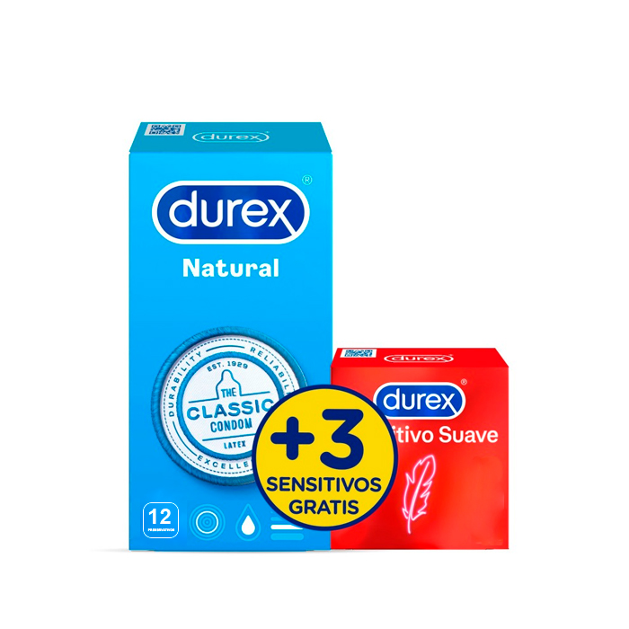 Imagen de DUREX PRESERVA NATURAL PLUS  12+3 SENSIT