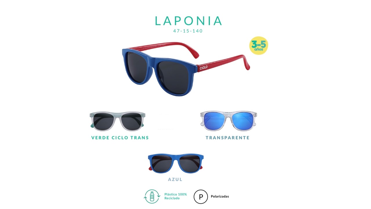 Imagen de GAFAS CICLO NIÑOS LAPONIA TRANSP VERDE