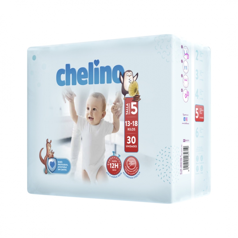 Pañales Chelino de varias tallas para bebé