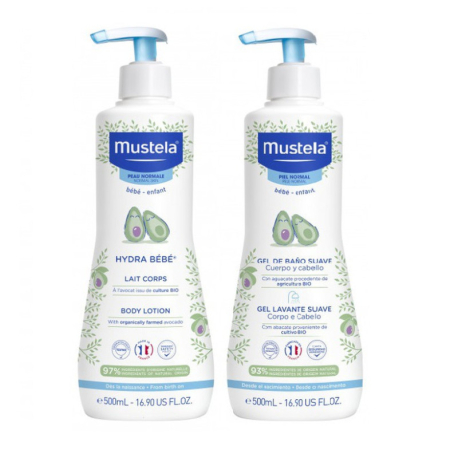 Imagen de PACK MUSTELA HYDRABB 500 ML GEL BAÑO